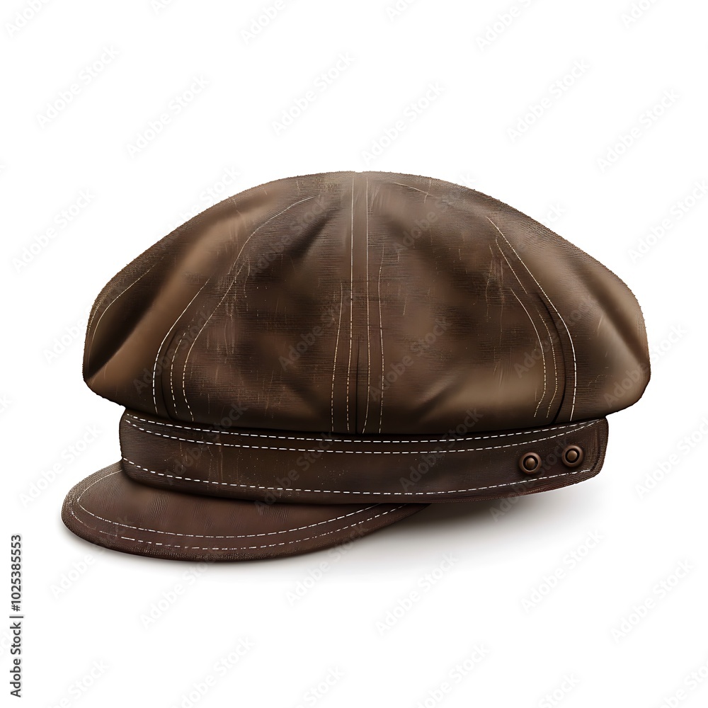 Working peaked cap isolated on white background Working peaked cap isolated on white background