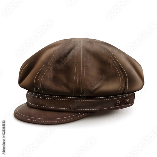 Working peaked cap isolated on white background