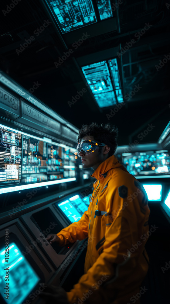 Futuristic Eye-Tech Interface Displaying Advanced Digital Technology