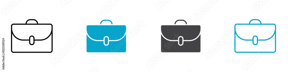 breifcase icon Symbol in outline style