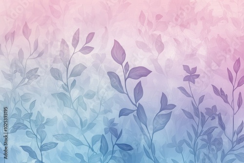 Soft Pastel Floral Gradient Background Design