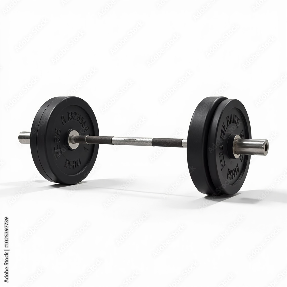 Naklejka premium dumbbell isolated on white