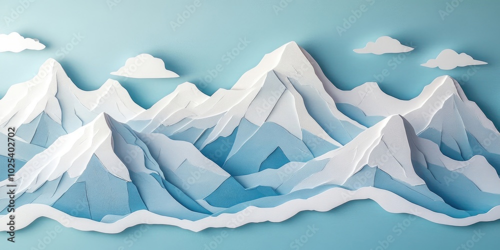 Aerial perspective of snow-covered mountains, Snowy Mountains Aerial View Aerial perspective of snow-covered mountains, Snowy Mountains Aerial View