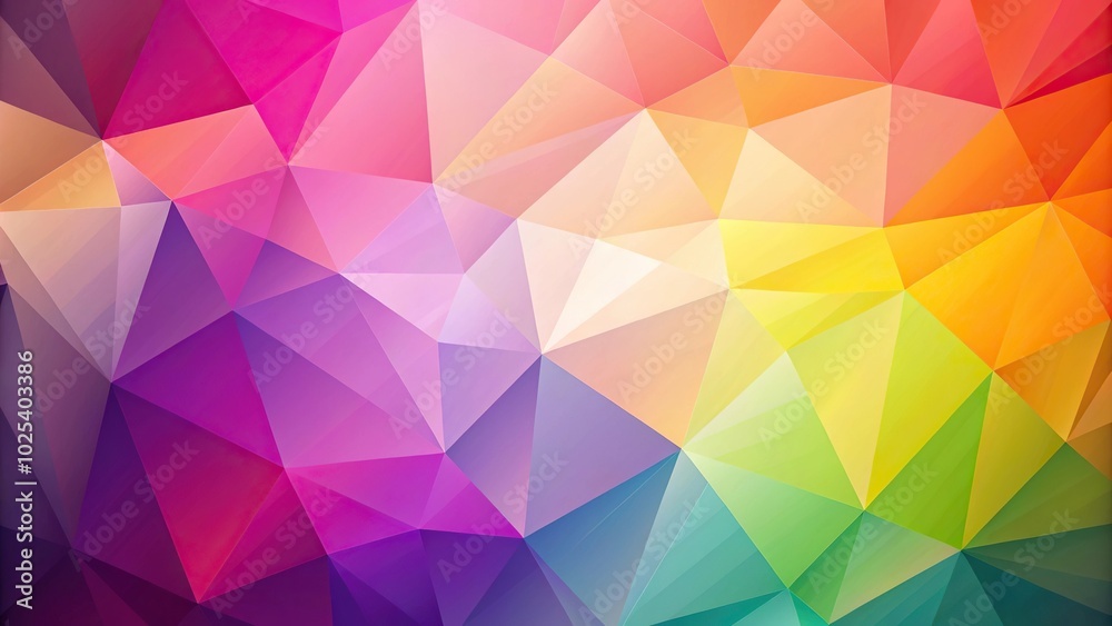 Close-up geometric abstract background with colorful polygons