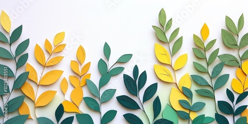 Swertia Perennis leaves arranged on a white backdrop, Swertia Perennis leaves on a white background photo