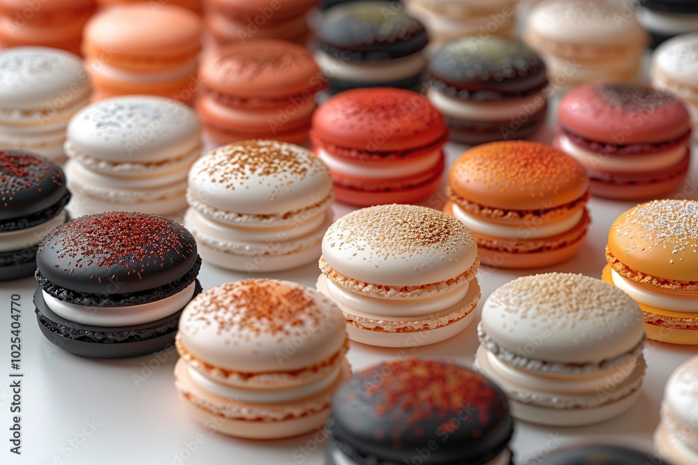 Close-up of Colorful Macarons Close-up of Colorful Macarons