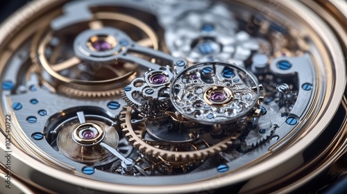 Wallpaper Mural Intricate Details of Mechanical Watch Movement Torontodigital.ca