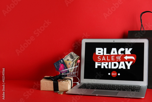 Laptop with Black Friday sa...
