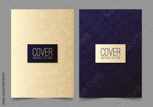 Elegant ornament pattern book cover collection