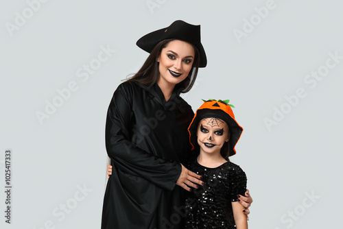 Little girl with her mother...