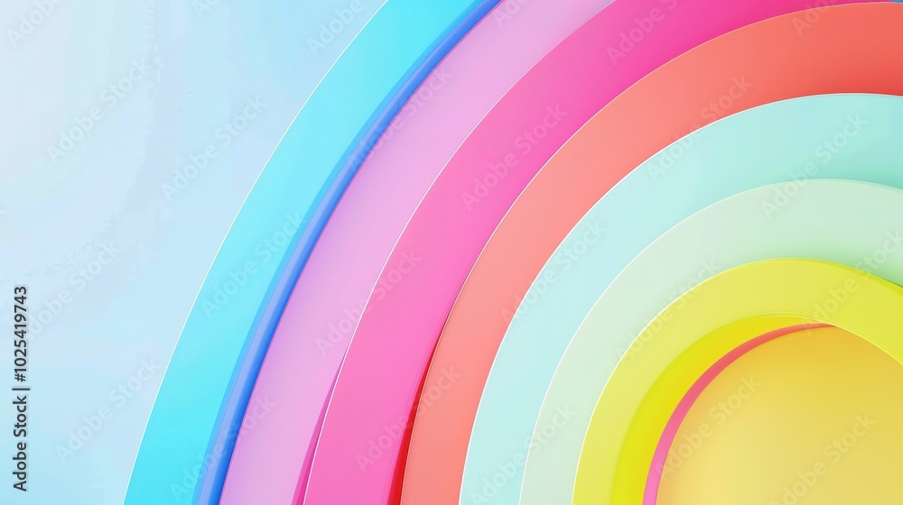 Minimalist Design on Rainbow Background - a captivating and stylish visual. The minimalist design on a vibrant rainbow background creates an alluring and fashionable scene Minimalist Design on Rainbow Background - a captivating and stylish visual. The minimalist design on a vibrant rainbow background creates an alluring and fashionable scene