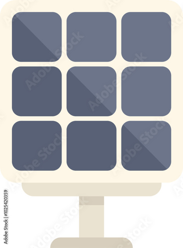 Solar panel is converting sunlight into electricity, offering a sustainable energy solution