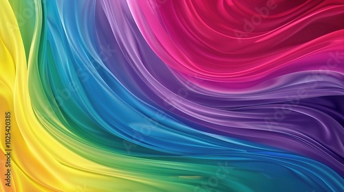 Minimalist Design on Rainbow Background - a captivating and stylish visual. The minimalist design on a vibrant rainbow background creates an alluring and fashionable scene