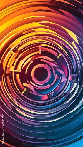 Colorful gradient background with lines, geometric pattern