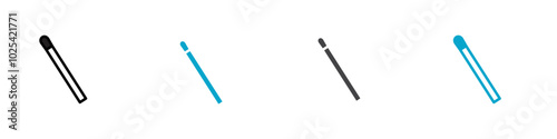 match stick icon Logo set for web
