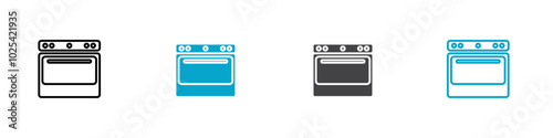 oven icon Logo set for web