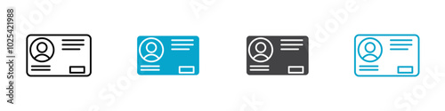 person id icon Logo set for web