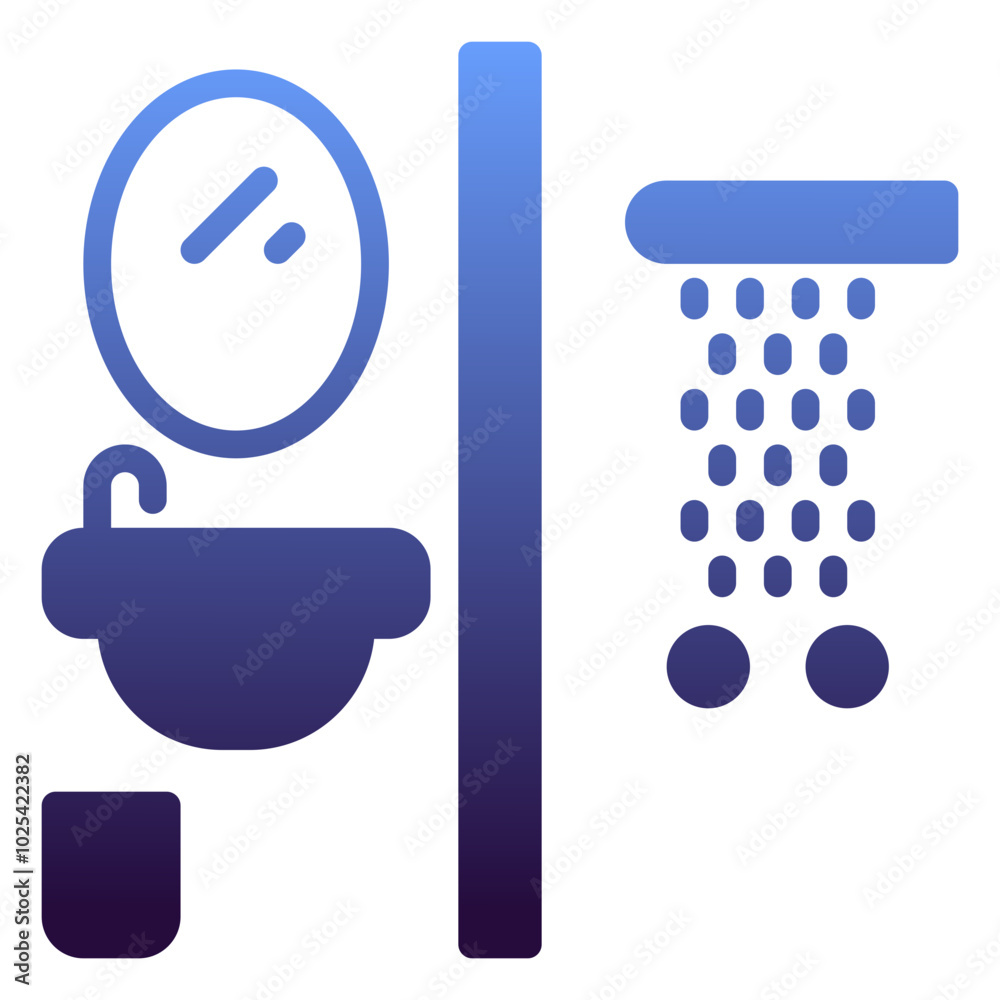 Sushi icon, gradient icon style Sushi icon, gradient icon style