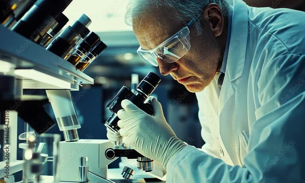 Scientist Working in a Laboratory Scientist Working in a Laboratory