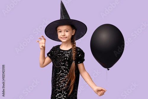 Cute little girl dressed fo...
