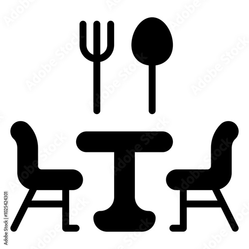 Bar icon, glyph icon style