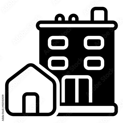 Plate icon, glyph icon style