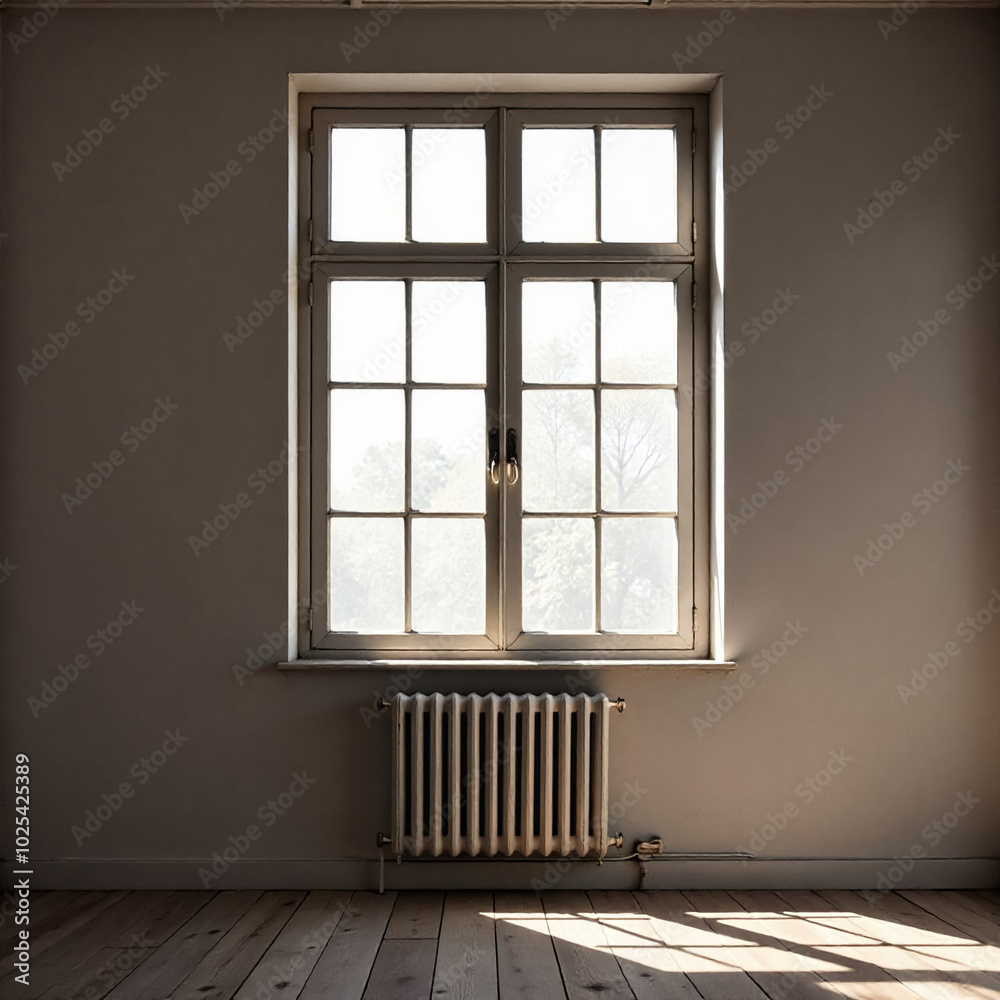 Obraz premium Window light shadow the wall