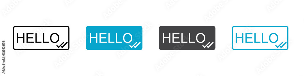text delivered icon Flat graphics set collection text delivered icon Flat graphics set collection
