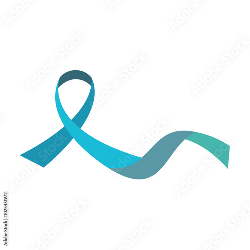Prostate cancer awareness ribbon