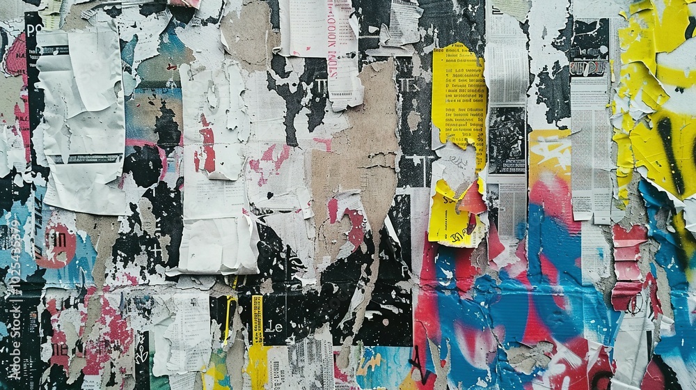 Fototapeta premium Dynamic Graffiti-Inspired Grunge Background Design