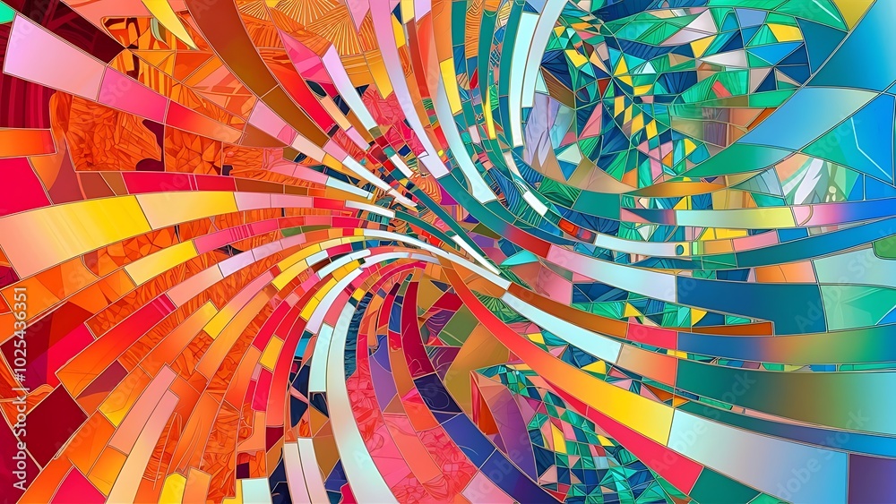 Colorful background with mosaic lines, geometric pattern Colorful background with mosaic lines, geometric pattern