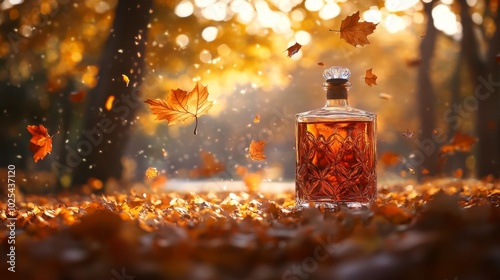 Autumn Leaves & Bottle.