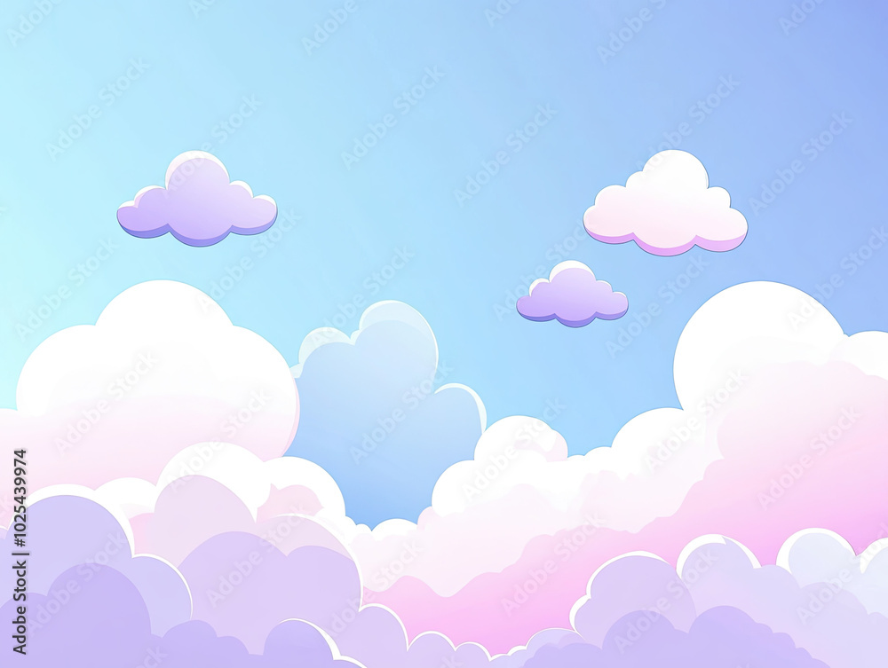 Pastel Blue and Lavender Gradient Vector Background, Calming and Serene Pastel Blue and Lavender Gradient Vector Background, Calming and Serene
