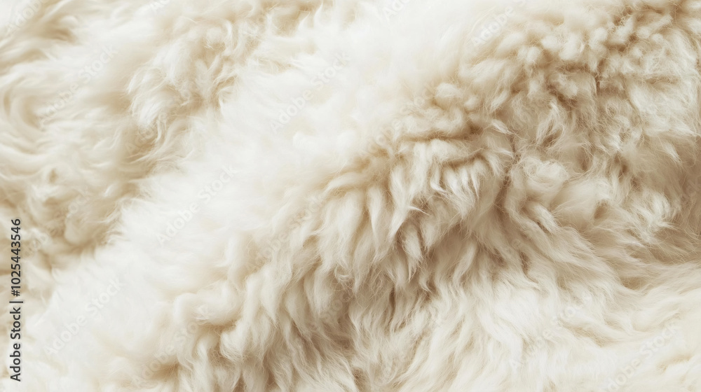 soft fluffy white wool texture background natural sheep fur seamless patter