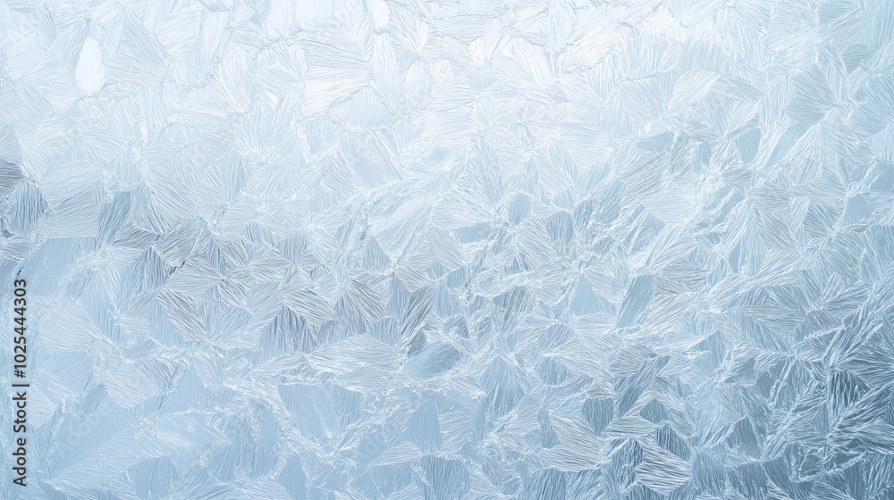 Obraz premium Frost Crystallized Windowpane