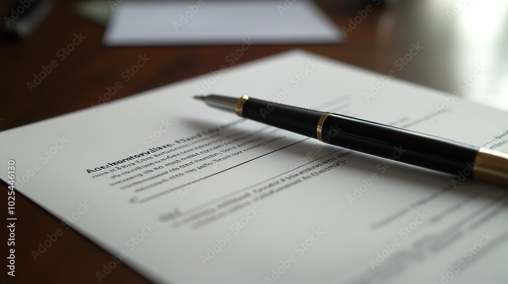 A close-up image of a paper contract laid out on a table, with pens and a coffee cup nearby, symbolizing business negotiations, legal agreements, or professional transactions. A close-up image of a paper contract laid out on a table, with pens and a coffee cup nearby, symbolizing business negotiations, legal agreements, or professional transactions.