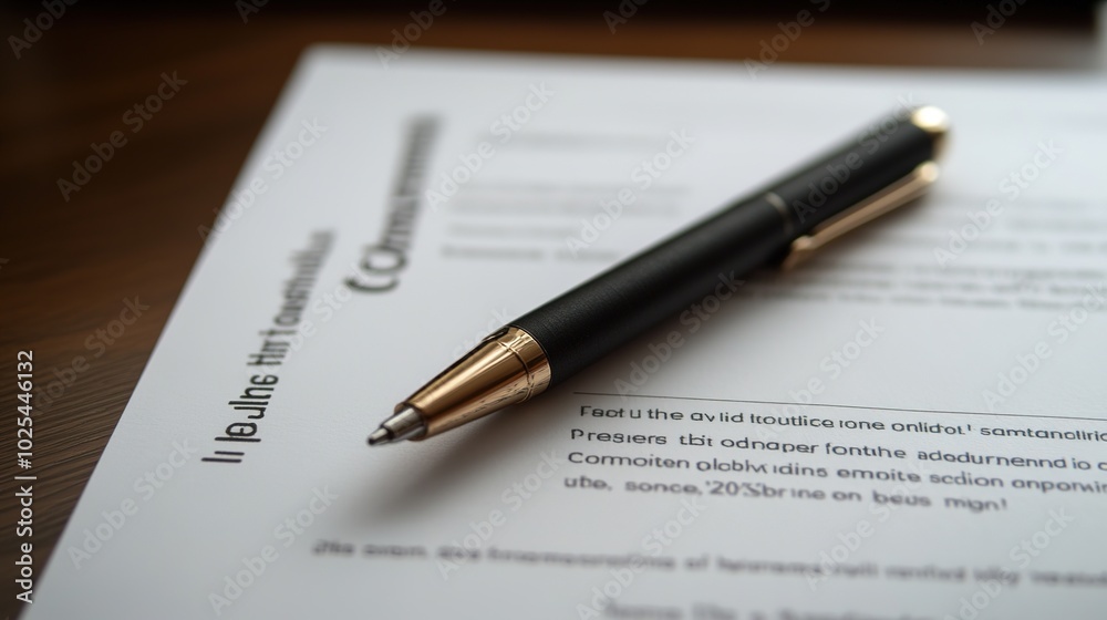 A close-up image of a paper contract laid out on a table, with pens and a coffee cup nearby, symbolizing business negotiations, legal agreements, or professional transactions. A close-up image of a paper contract laid out on a table, with pens and a coffee cup nearby, symbolizing business negotiations, legal agreements, or professional transactions.