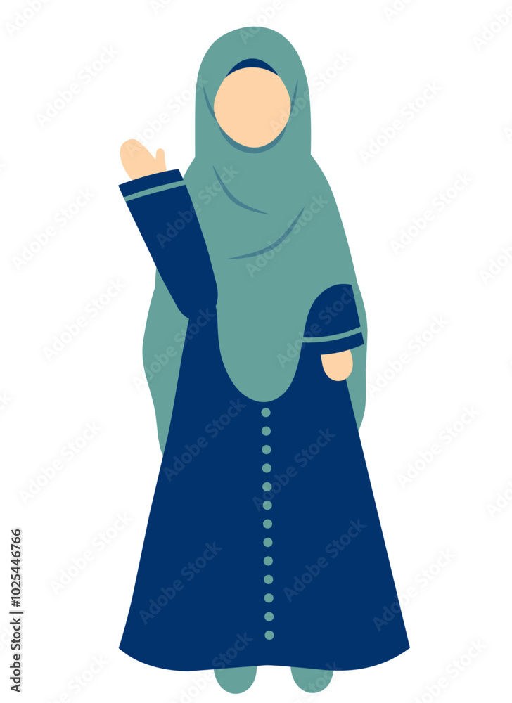 Muslimah Hijab Illustration