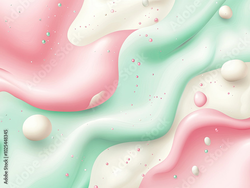 Abstract Candyland Background with Sugary Texture, Whimsical and Sweet photo