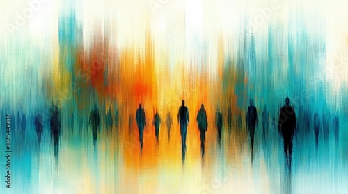 Abstract Crowd.