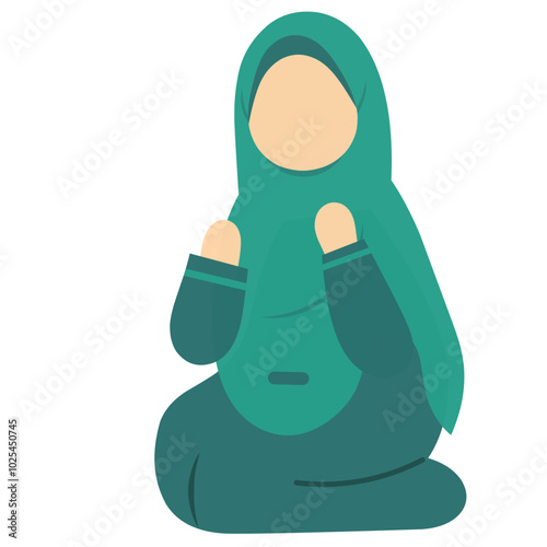 Muslimah Praying