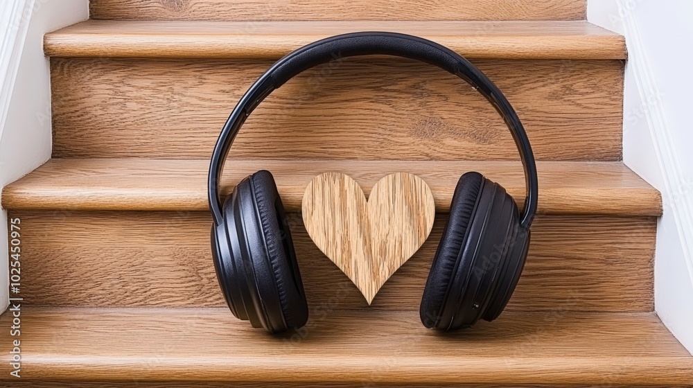 Headphones and Heart. Headphones and Heart.