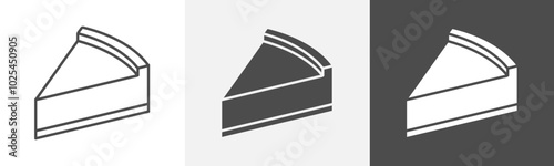 cake icon Outline symbol set
