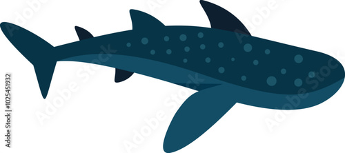 Whale shark swimming underwater with its mouth open and fins outstretched