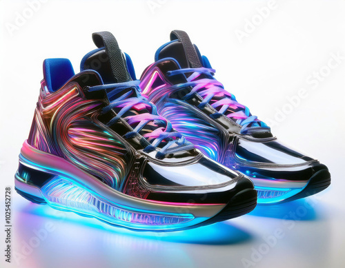 Futuristic Light Up Sneakers photo