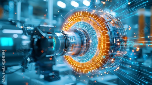 Holographic visualization of machine learning in factories