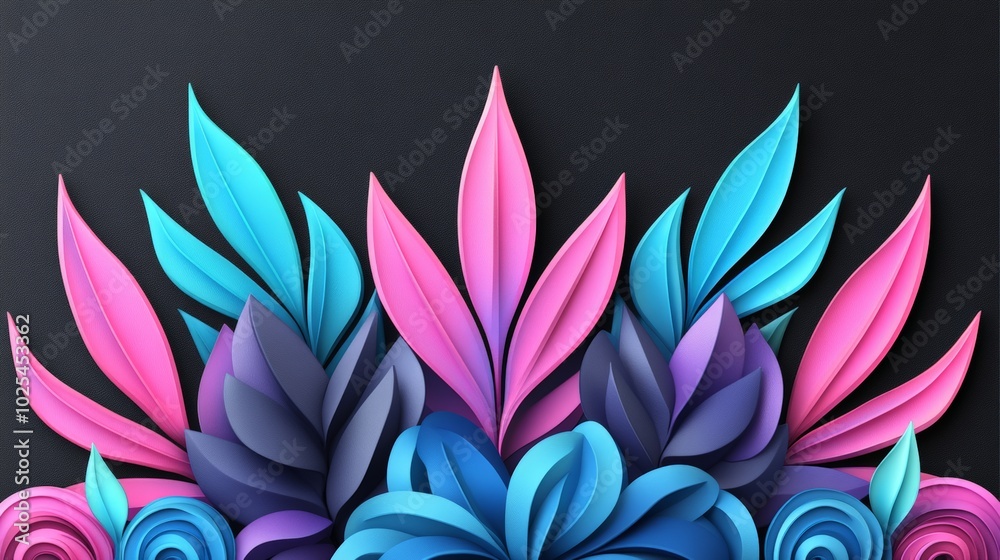 Abstract Floral Design. Abstract Floral Design.