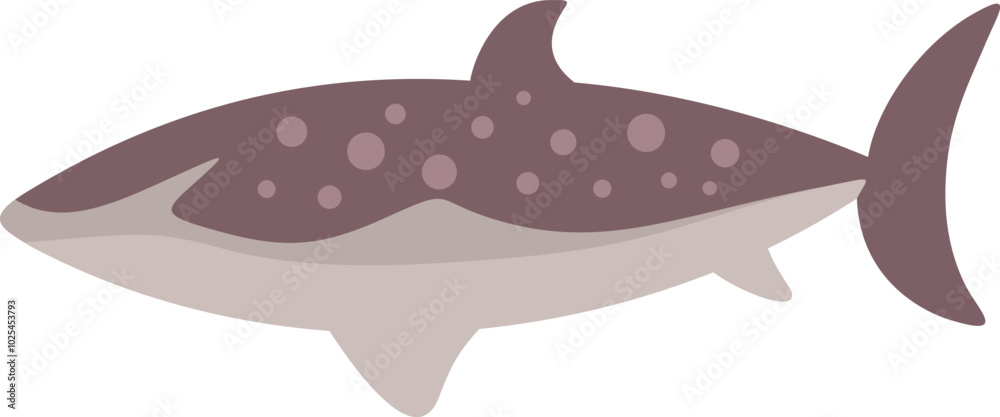 Minimalist illustration of a whale shark swimming underwater Minimalist illustration of a whale shark swimming underwater