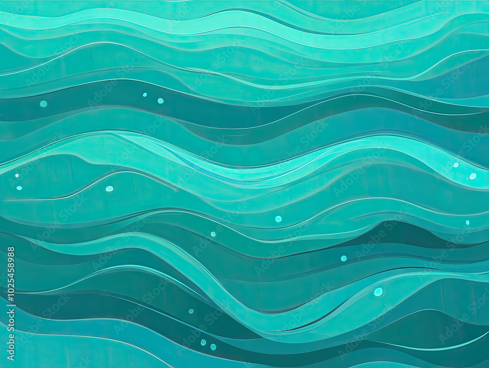 Vector Background with Bright Teal and Turquoise, Fresh and Invigorating Vector Background with Bright Teal and Turquoise, Fresh and Invigorating