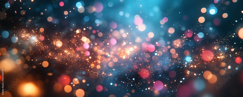 A breathtaking display of fireworks in the night sky, bright bursts of color creating a cheerful, festive atmosphere A breathtaking display of fireworks in the night sky, bright bursts of color creating a cheerful, festive atmosphere
